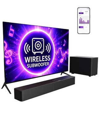 240W Wireless Soundbar with Subwoofer, VoiceMX & BassMX, Ultimate Ap Sound