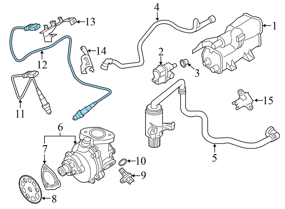 BMW X1 2013-2015 3,0 L - O2 / sensor de oxígeno 7596924 Foto 3 de 4