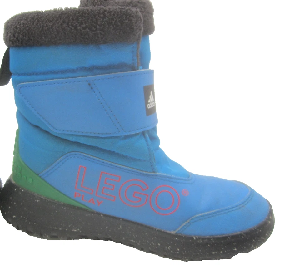 Adidas & Lego Colab Winterplay Winter Snow Boots Big Kid Sz US 2 - Image 4 of 4