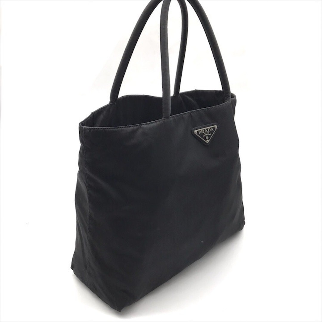 Good condition PRADA nylon tessuto triangle logo ladies tote bag black k4943 thumbnail 2