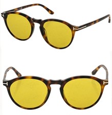 TOM FORD AURELE FT0904 53E Brown Yellow Unisex ECO Sunglass Authentic 904 TF904