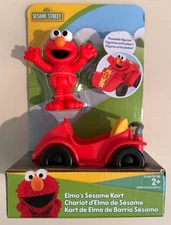 NIB Just Play Sesame Street Elmo & Elmo's Sesame Kart 3" Figure Toy Set Vehicle