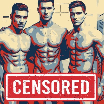 NSFW Male Nudes Locker Guys Art Print | Pop Art Nude Print 13x19 | eBay