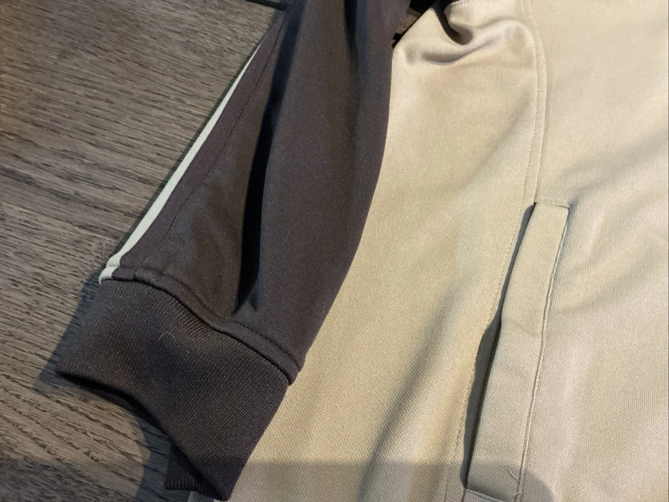 Reebok Classic 3XL Brown/Beige Track Jacket Zip Up-READ - Image 2 of 4