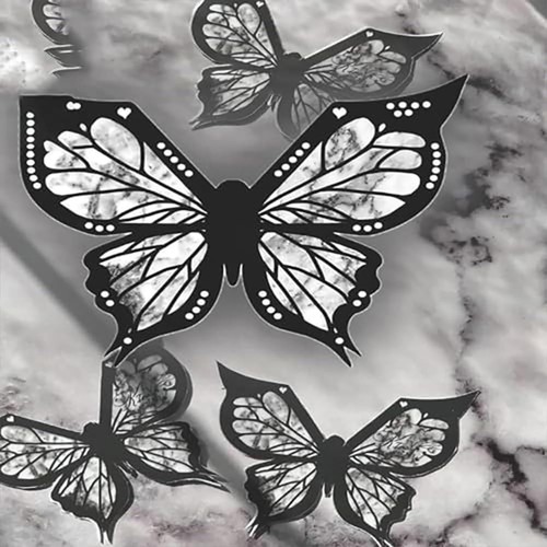 Professional Makeup Stencil Precision Eyeliner Butterfly Winged Stamp Set - Imagen 2 de 11