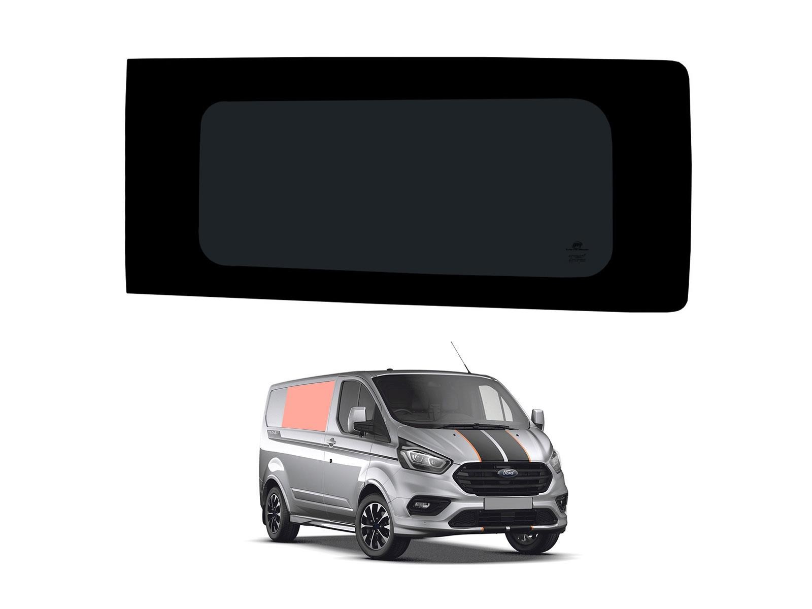 Ford Transit Custom 2013-23 Driver Side Right Hand Panel Dark Tint Window Glass