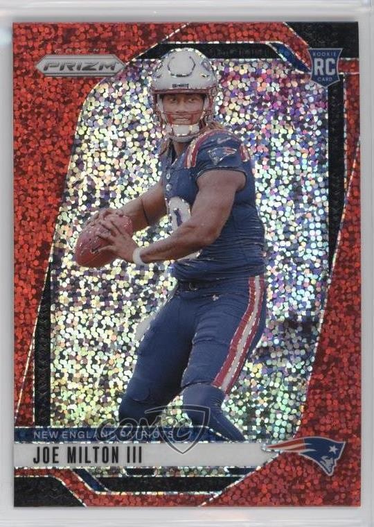 2024 Panini Prizm Rookies Red Sparkle Prizm Joe Milton III #354 Rookie RC 1fl4