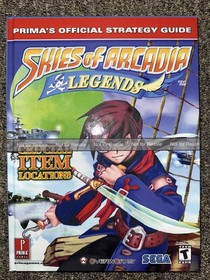 Skies of Arcadia Legends GameCube Dreamcast Custom Hardcover Strategy Guide