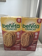 2 Packs Of Belvita Breakfast Crunchy Cinnamon Brown Sugar 25 Packs Of 4