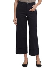 Nydj Teresa Black Wide Leg Jean Women's