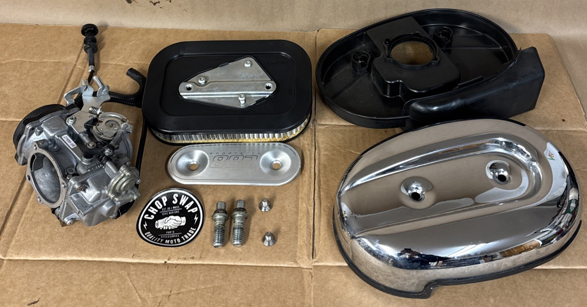 Genuine Harley-Davidson / Keihin CV Carburetor & Cover, 27490-04