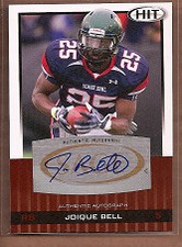 2010 SAGE HIT Autographs #A79 Joique Bell Auto FB