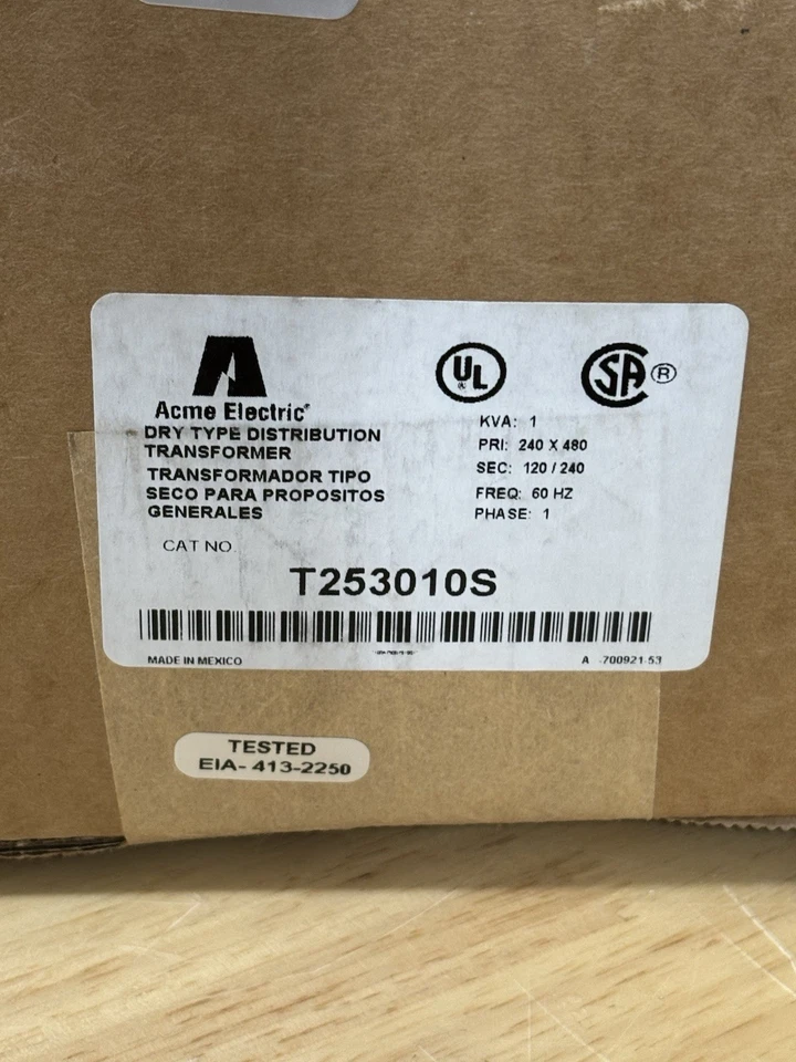 Acme Electric HUBBELL T-2-53010-S / T253010S (NEW IN BOX) - Image 2 of 4