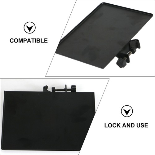 2 Pieces Microphone Stand Tray Clamp Tripod Sound Card Work Shelf - 第 10/12 張圖片