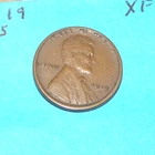 1919 S    WHEAT CENT   EXTRA FINE  # 12
