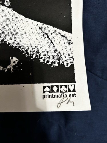 Very Rare Dead Moon 2004 Print Mafia S/N Poster Only 50 Made! Viva La Fox 34/50 - Picture 5 of 6
