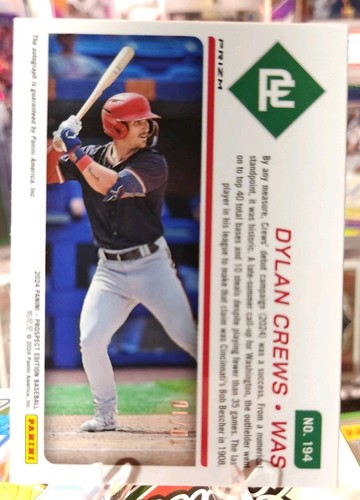 2025 Prospect Edition Dylan Crews Gold Pulsar 10/10 - Bild 7 von 12