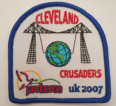 Scouts 21st World Jamboree 2007 Cleveland Crusaders Patch Badge UK 100 Years