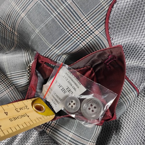 VINCI Sport Coat Men's Size 38R Grey Two-Piece Blazer NWT $359.99 - Picture 7 of 24