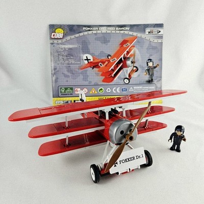 Cobi Historical Collection Fokker DR.1 Red Baron #2974 With Manual No Box Clean