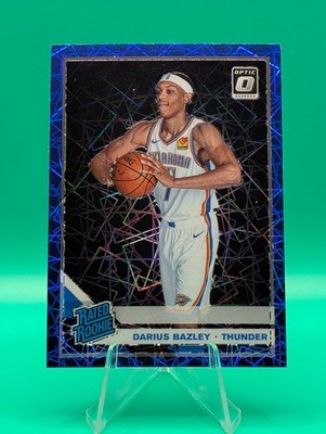 2019-20 Donruss Optic Darius Bazley #156 Rated Rookie Blue Velocity OKC Thunder