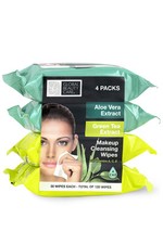 Soothing Cleansing Wipes with Aloe and Green Tea Extract 30 Count Pack
