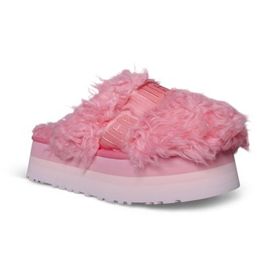 UGG FLUFF MOMMA SUGAR SLIDE PINK JASMINE PLATFORM WOMEN'S SLIPPERS