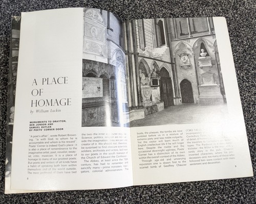 Guide to Poets' Corner, Westminster Abbey (Paperback Circa 60s) - Picture 3 of 5