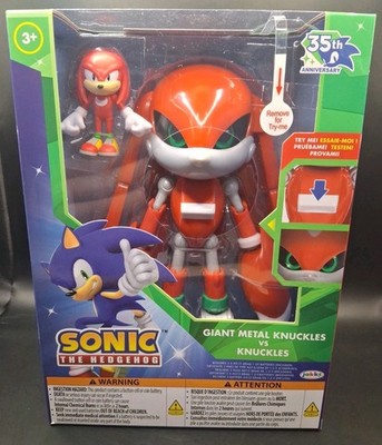 Sonic The Hedgehog KNUCKLES 35th Anniversary Metal Knuckles VS Knuckles Jakks  