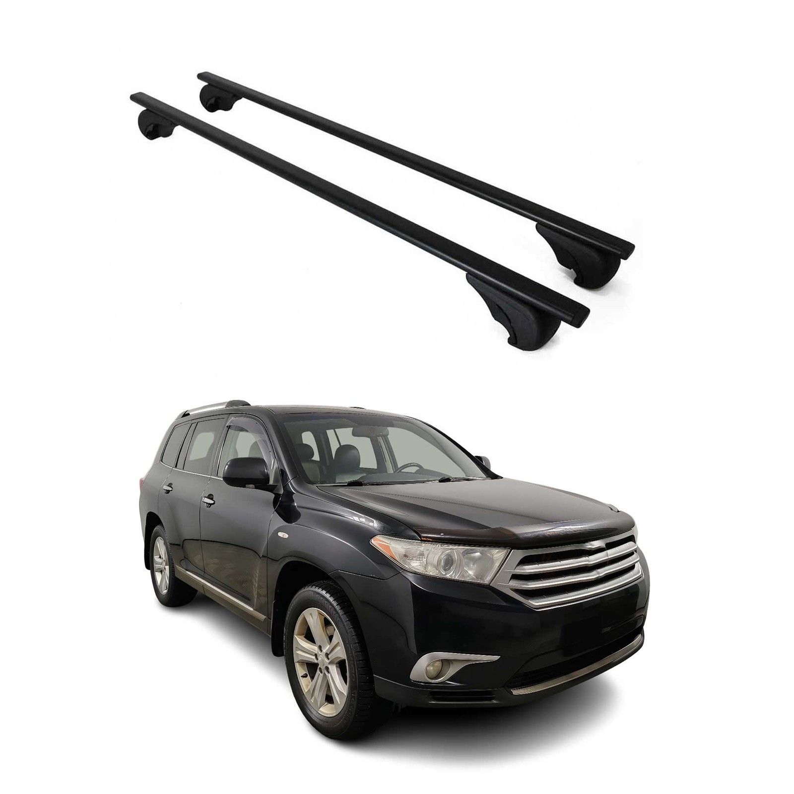 Barres de toit pour Toyota Highlander 2007-2013 indispensables pour vos vacances