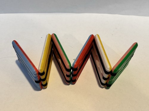 Vintage A Lido Toy Flip-Flop Blocks, Instructions & Box Made In Hong Kong - Picture 6 of 15