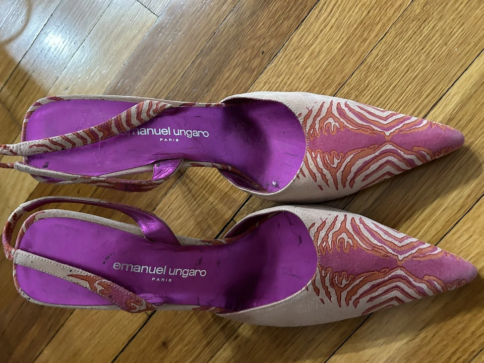 Emanuel Ungaro Mujer Rosa Gamuza Talla 8 Nuevo Foto 4 de 4