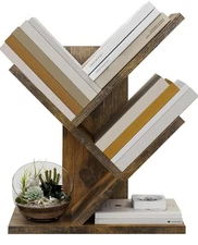 Multifunctional Tree Bookshelf Organizer Storage Rack Books Office Living Room