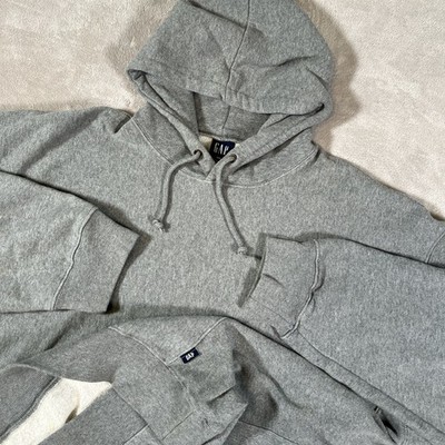 Vintage Y2K Gap Hoodie Men's Size XXL Gray Pullover Cotton