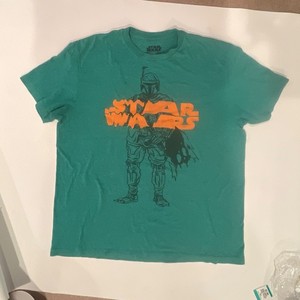 Star Wars Green Graphic T-Shirt - Science Fiction & Horror Franchise Tee