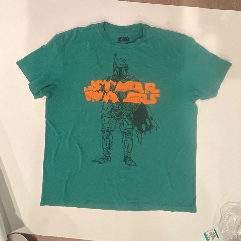Star Wars Green Graphic T-Shirt - Science Fiction & Horror Franchise Tee