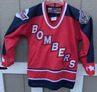 Y2K Dayton Bombers Jersey Youth Small Red Blue ECHL Hockey CCM Kids SP