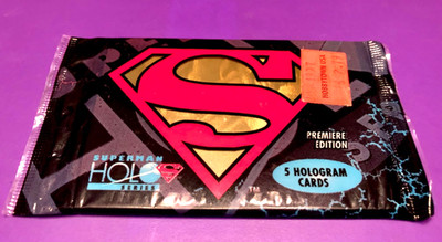 1996 Fleer Skybox Superman Holo Series Card Pack +++ HOLOGRAM FACTORY SEALED +++