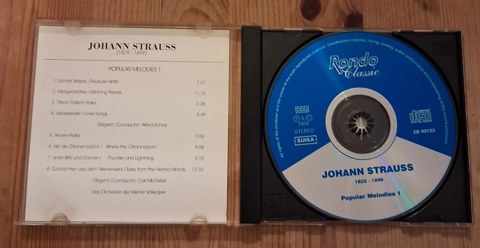 Rondo Classic - Johann Strauss - Popular Melodies 1 - CD - Bild 3 von 3