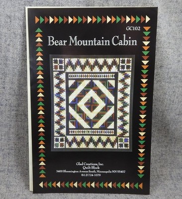Bear Mountain Cabin Pieced Wall Hanging Quilt Pattern Glad Creations