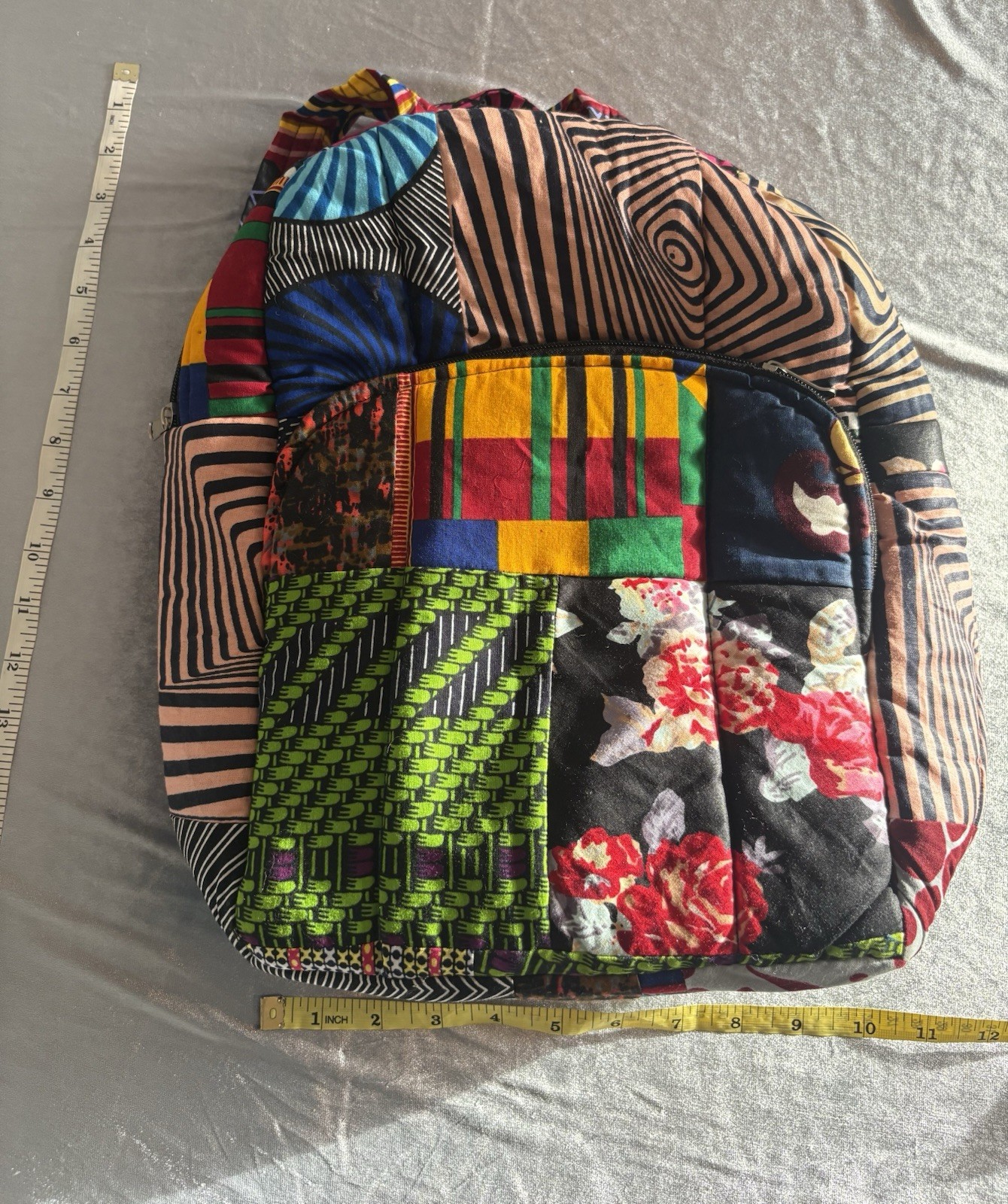 Handmade Patchwork African Print Fabric Shoulder … - image 1