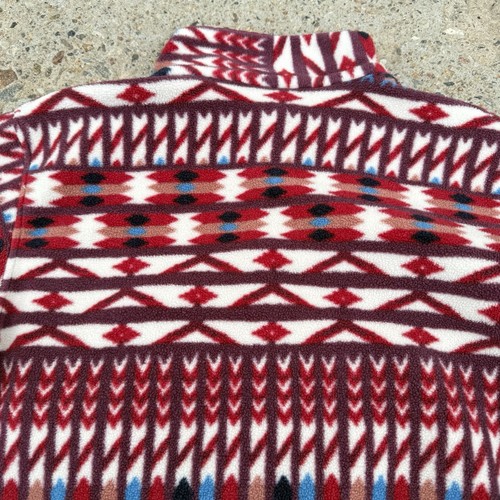 Patagonia Synchilla Kuta Klash Snap T Fleece Womens Size M Dark Currant Aztec - Picture 12 of 13