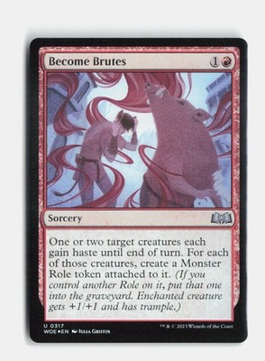 Become Brutes 317 Foil Wilds of Eldraine MTG NM