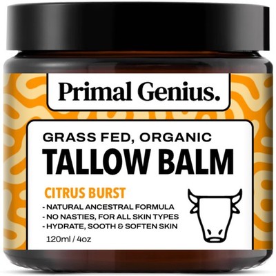 Talgbalsam - Citrus Burst Gras gefüttert Bio Rind 120 g (1er Pack) 
