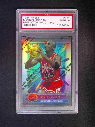 1994 Topps Finest Michael Jordan #331 Refractor W/Coating SSP PSA 9