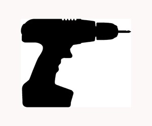 Image is loading Drill-Icon-Sticker-Tool-Box-Chest-Vinyl-Decal-