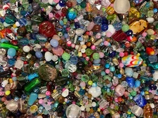 *~2 lbs+~ 💕Piece Glass Loose Beads* Bulk Mixed Lot #3 Craft Jewelry 😀!!!