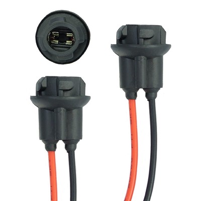 2x T10 W5W Socket Plug Lamp Holder Parking Light Parking Light Glass Base Gla...