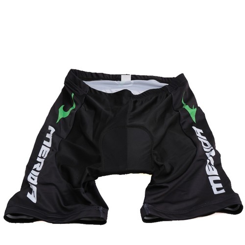 Merida Men's Cycling Shorts MTB Bike Bicycle Padded Short Pants Tight Green Fire - Picture 3 of 3