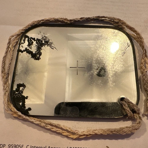 Vintage WW2 Military Emergency Signaling Mirror General Electric Lot 2